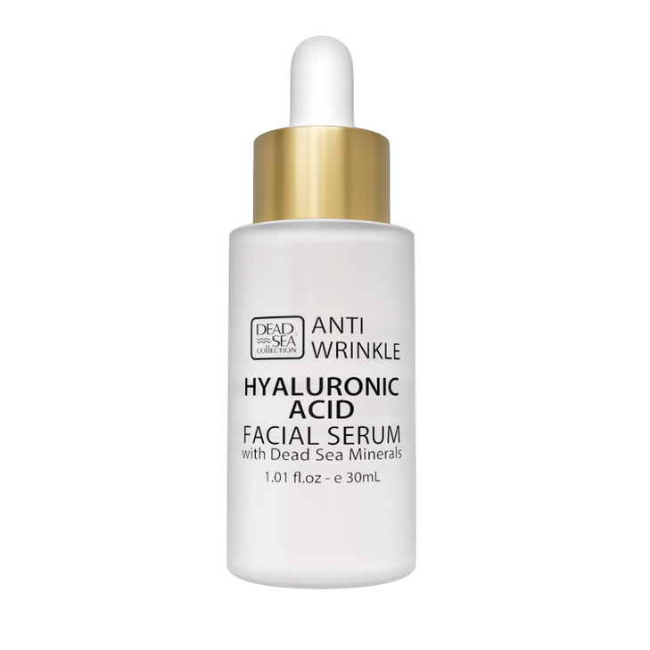 Dead Sea Collection Serum for Face with 5 Hyaluronic Acid Dead Sea Minerals and Vitamin E Anti Aging Nourishing Skin Car