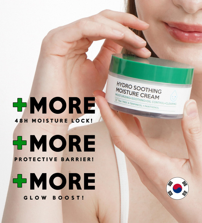 Troubless Hydro Soothing Moisture Cream Deep Hydration Skin Barrier Cream for Face w 10000 ppm Panthenol Tea Tree 4Terpi