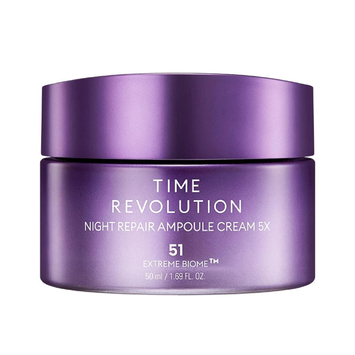 MISSHA Time Revolution Night Repair Ampoule Cream 5th Gen 169 Fl Oz Triple Fermented DeepSleep Night Cream Overnight Car