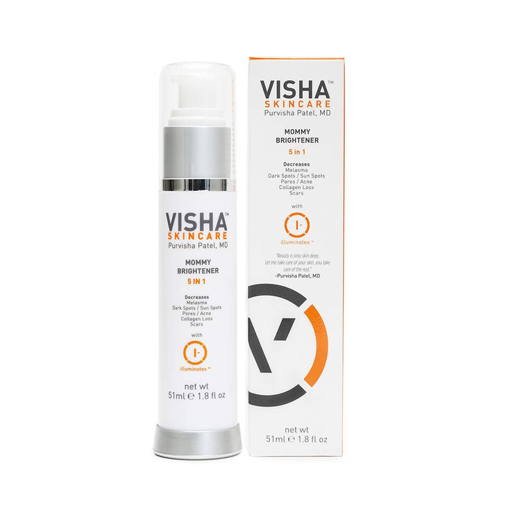 Visha Skincare Mommy Brightener Reduces Wrinkles and Fades Dark Spots Safe for Pregnant and Nursing Women