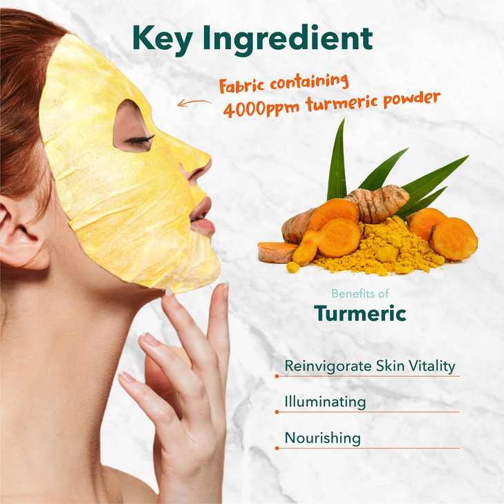 Purederm Deep Purifying Yellow O2 Bubble Mask Turmeric 5 Pack Bubble Face Sheet Mask for Purifying Vitalizing