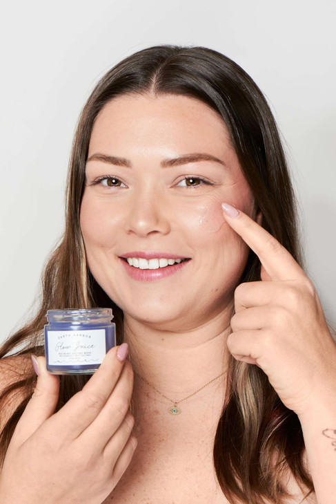 Earth Harbor GLOW JUICE Refining Enzyme Mask 100 Natural Nontoxic Red Seaweed Fruit Enzymes Brightens and Clarifies 125