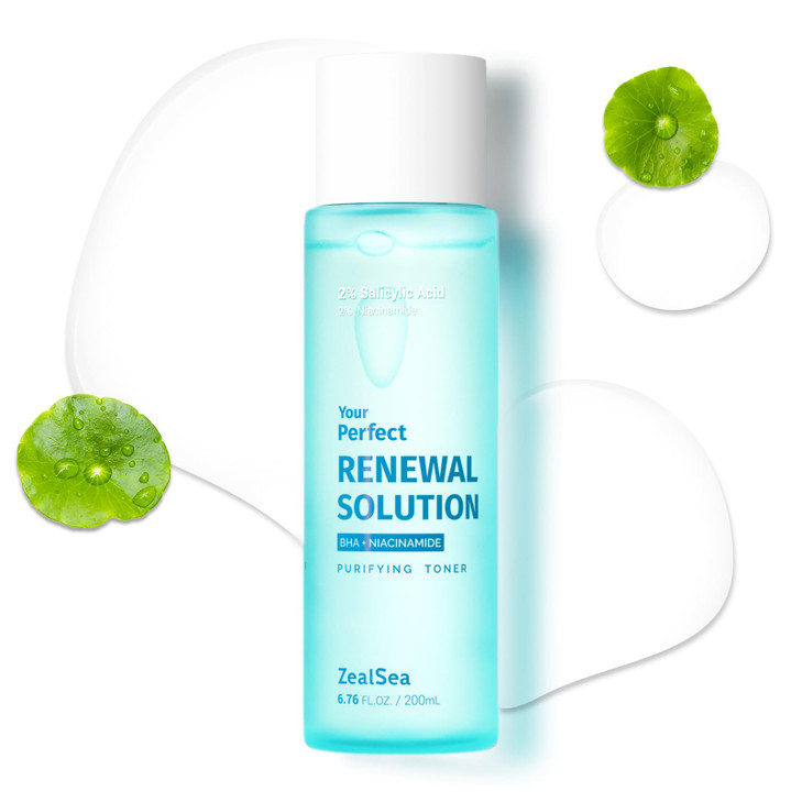 Salicylic Acid Toner Blackhead Remover BHA Liquid Exfoliant CICA 676OZ ZealSea Pore Minimizer for Face Gentle Alcohol Fr
