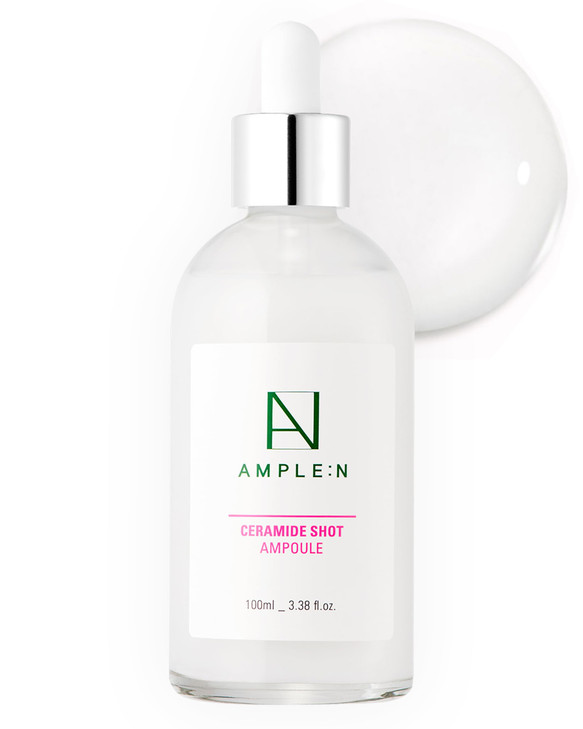 AMPLEN Ceramide Shot Ampoule Anti Aging and Hydrating Serum with Ceramide for Deep Moisturization For Dry Rough Skin to