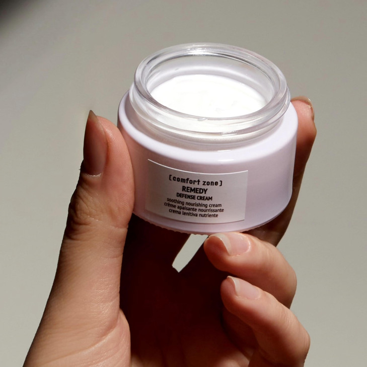 comfort zone Remedy Defense Cream Soothing Nourishing Moisturizer Protects Skin Barrier Marula Oil Clean Beauty Vegan Ma