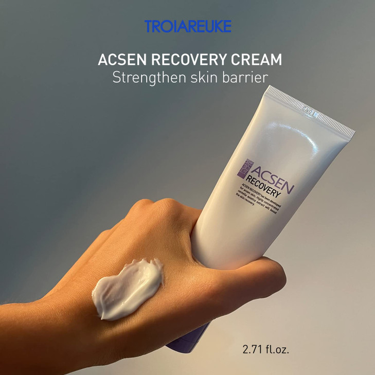 TROIAREUKE ACSEN Recovery Cream Hydrating Soothing Facial Moisturizer Centella Asiatica Olive Oil Squalane Sensitive Dry