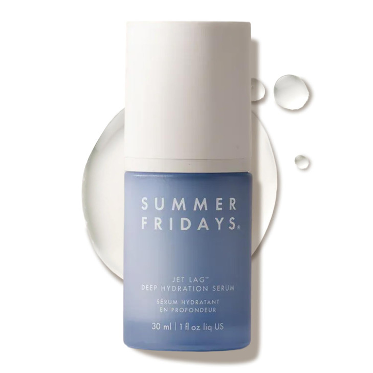 Summer Fridays Jet Lag Deep Hydration Serum Hydrating Face Serum for Dry Skin with Glycerin Squalane Helps Soothe Skin I