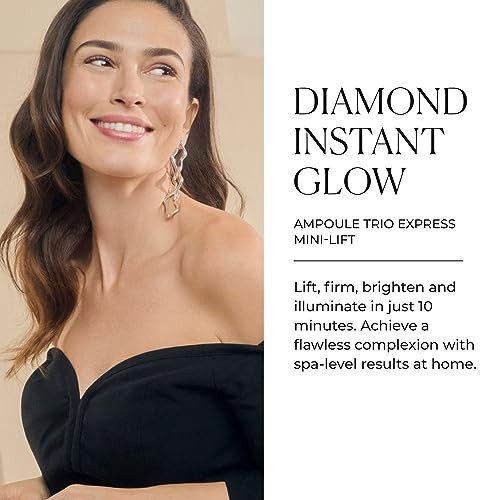 Natura Biss Diamond Instant Glow AntiAging Ampoule Trio Lifts Firms Illuminates For All Skin Types 3 ampoules x 1 treatm