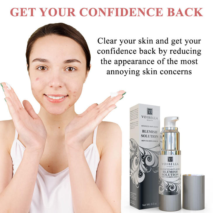 Blemish Spot Treatment Cream Gentle Serum for Redness and Breakouts for Face Back and Body Revive Your Confidence with C