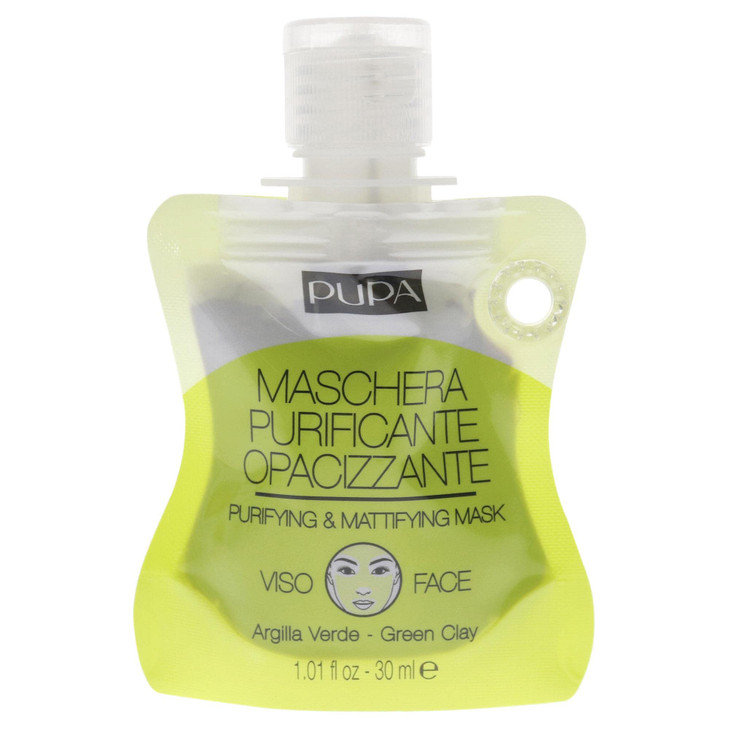 Pupa Milano Purifying And Mattifying Face Mask Detoxifying Skin Treatment Bamboo Charcoal And Vitamin E Purify The Skin