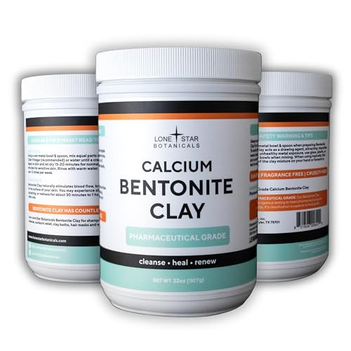 Calcium Bentonite Clay Healing Powder Pure Pharmaceutical Face Body Hair Detox Mask Natural Mud Masks Deep Pore Cleansin
