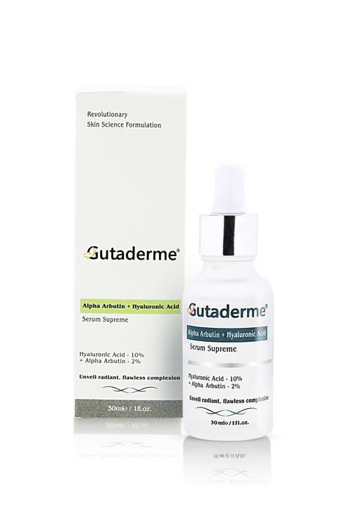 Gutaderme Brightening Glow Face Serum with Alpha Arbutin 2 Hyaluronic Acid 10 Reduces Dark Spots Fine Lines MultiDepth H