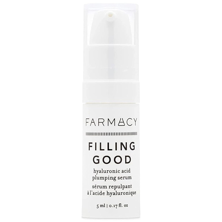 Farmacy Hyaluronic Acid Serum for Face Filling Good Face Serum with Vegan Collagen Peptides Helps Smooth Fine Lines Wrin