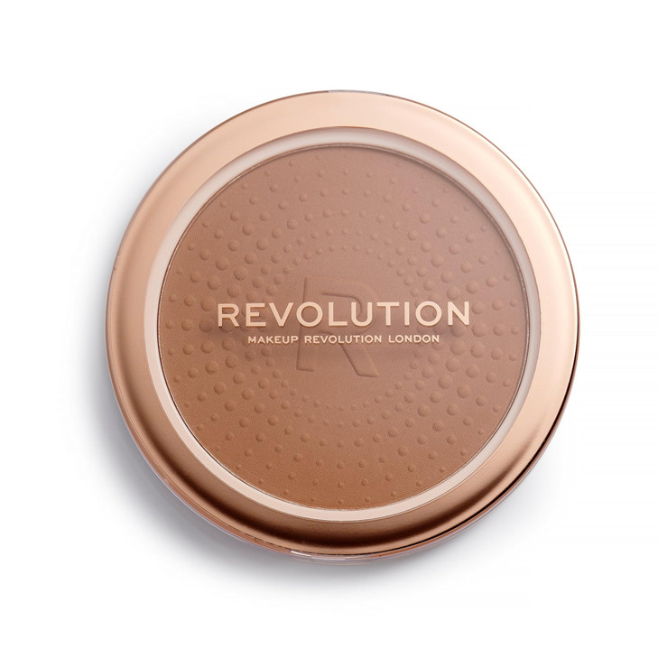 Revolution Mega Bronzer Powder Matte Finish Buildable for AllOver Glow Suitable for Light to Deep Skin Tones Vegan Cruel