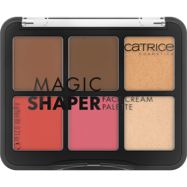 Catrice Magic Shaper Face Cream Palette Blush Bronzer Highlighter Longwearing Blendable Buildable Vegan Cruelty Free