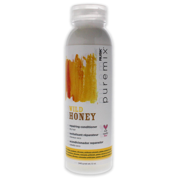 RUSK Puremix Wild Honey Repairing Conditioner for Dry and Fragile Hair With Honey Natural Antioxidants to Soften Deeply