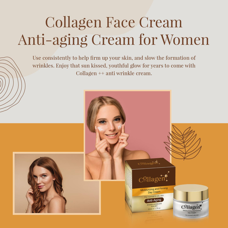 Collagen AntiAging Moisturizing and Firming Day Cream Hydrating Cream Anti Wrinkle Face Neck Peptide