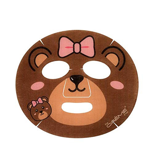 The Crme Shop Animated Miss Bear Face Mask Hydrating Korean Sheet Mask with Watermelon Set of 3