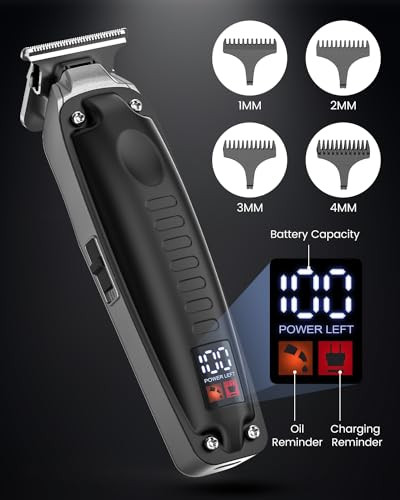 Sejoy Professional Hair Clippers for Men, Cordless Barber Clippers Hair Cutting Grooming Kits, Rechargeable Hair&Beard Trimmer with LED Display online at globaldelivered