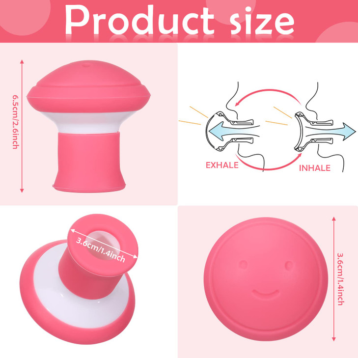 Harrycle 4 Pieces Face Exerciser Facial Yoga for Skin Tighten Firm Jaw ExercisercReducer Double Chin Breathing Device Ne