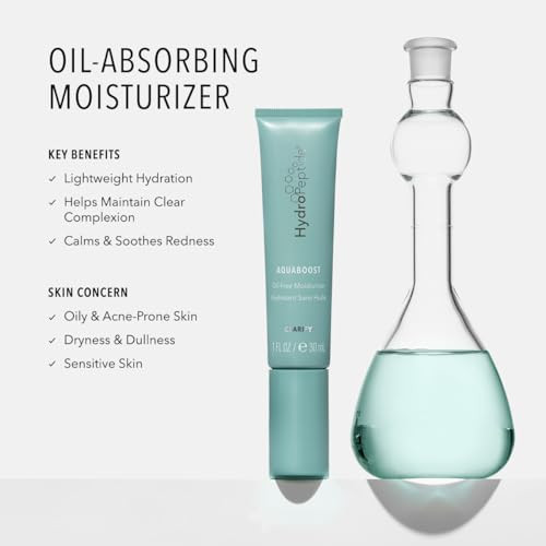 HydroPeptide AquaBoost Clarifying OilFree AntiWrinkle Moisturizer 1 Ounce