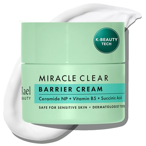 Rael Face Moisturizer Miracle Clear Barrier Cream Lightweight Moisturizer with Succinic Acid and Vitamin B5 Hydration Ko