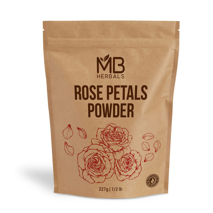 MB Herbals Rose Powder 8 oz 227G 05lb For Natural Face Packs Facial Mask Formulations 100 Pure Natural No Chemical Prese