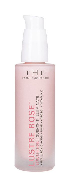 FarmHouse Fresh Vitamin C Face Serum Hydrating Serum with Hyaluronic Acid Lustre Rose Facial SeruminOil Moisturizer 1 Fl