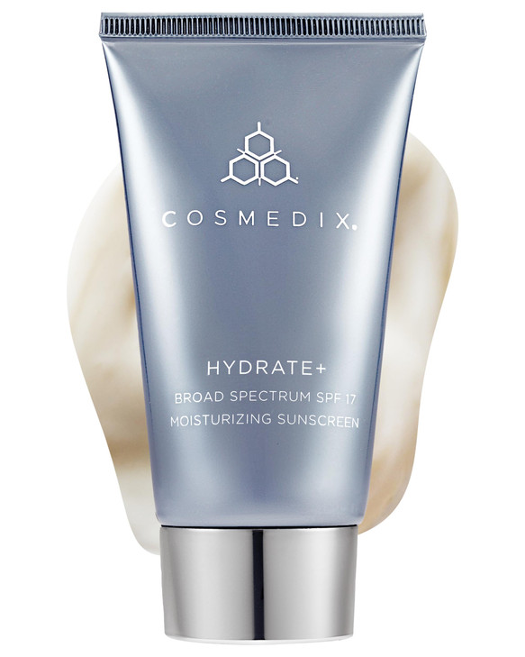 COSMEDIX Hydrate Plus Sunscreen with Broad Spectrum SPF 17 Moisturizing Face Body Sun Screen for Travel Daily Skin Care