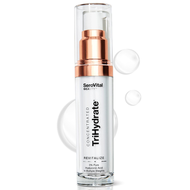 SeroVital Beauty TriHydrate Concentrate 3 MultiMolecular Hyaluronic Acid Serum for Deep Hydration Visible Plumping Firmi