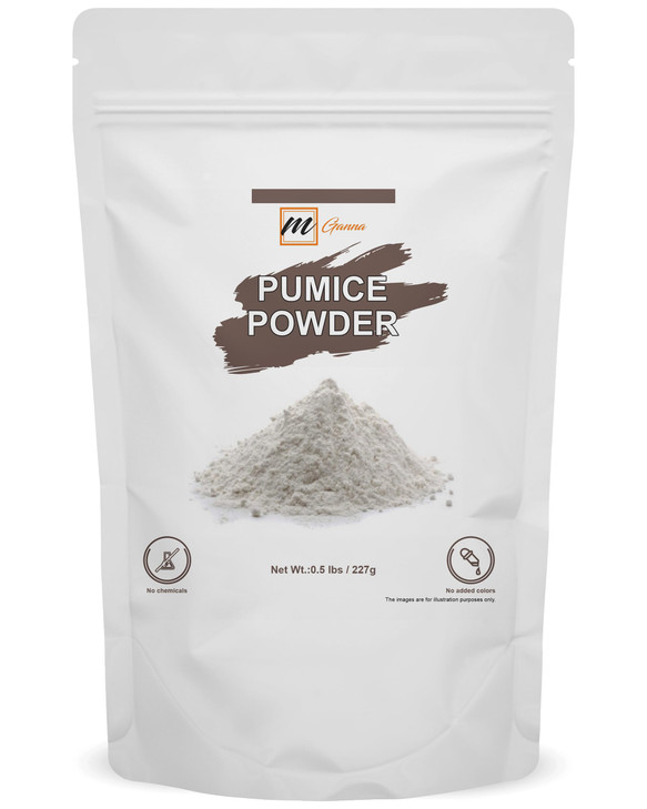 mGanna 100 Natural Pumice Powder 05 LBS for Facial Masks Skin Exfoliation Soap Making and other cosmetic formulations