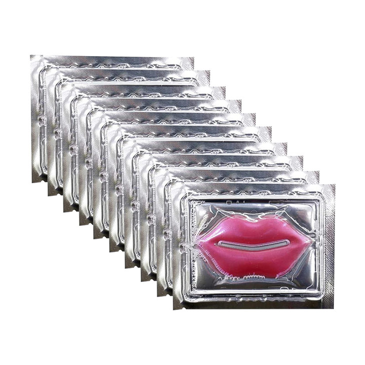 Jakuva 30PCS Collagen Crystal Moisturizing Lip Masks Gel Pads Mouth Balm for Dry Lips Remove Chapped Skin Nourish Moistu