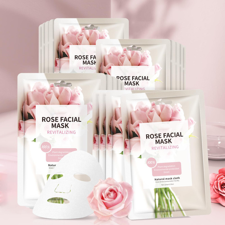 YAFUSIPE Face Mask Skin Care Anti Aging Facial Mask Sheets Mask Face Masks Beauty Rose Sheet Masks for Face Bulk Face Ma