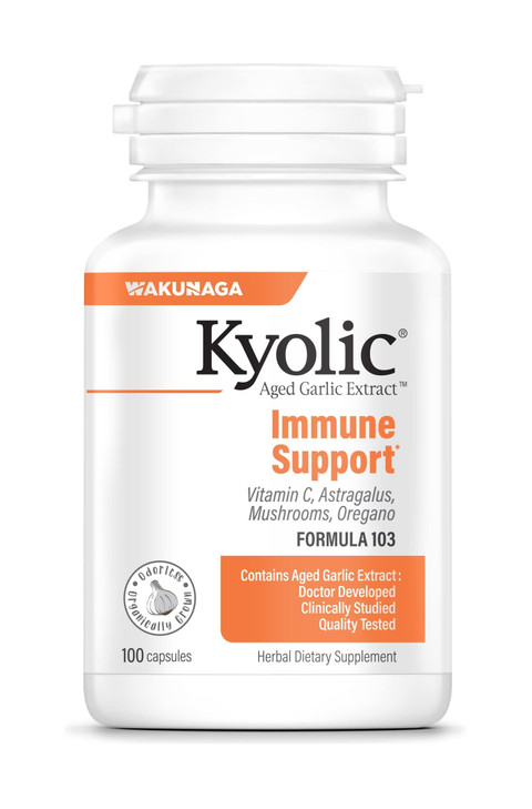 Kyolic Aged Garlic Extract Formula 103, Immune Support*, 100 Capsules online at globaldelivered