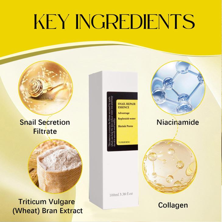 OYUFO Snail Mucin Power Repairing Essence with 963 Snail Secretion Filtrate Replenish Water Shrink Pores Hydrating Serum