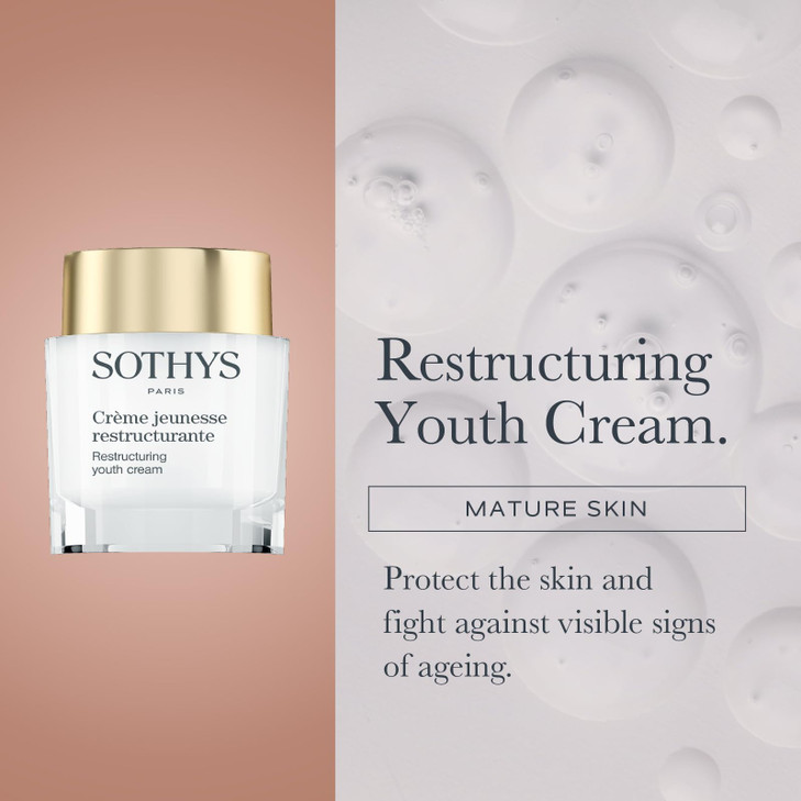 SOTHYS Restructuring Youth Cream Anti Wrinkle Face Moisturizer Hydrating Facial Lotion