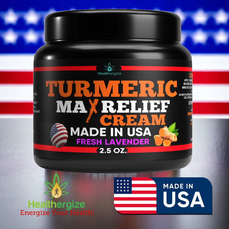 Healthergize Turmeric Face Cream Natural Vitamin C Glow Boosting Moisturizer Skin Repair Hydrating Lotion for Face Neck