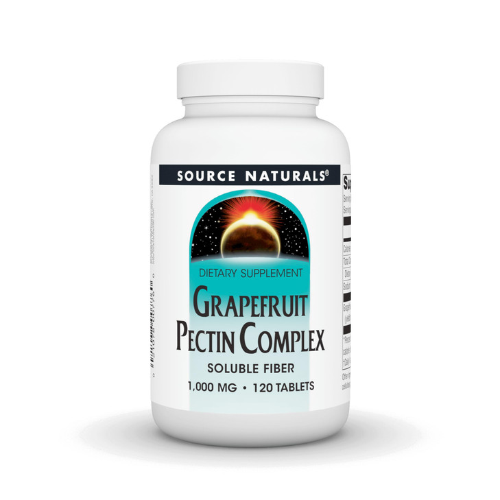 Source Naturals Grapefruit Pectin, Soluble Fiber - 1000 mg Dietary Supplement - 120 Tablets online at globaldelivered