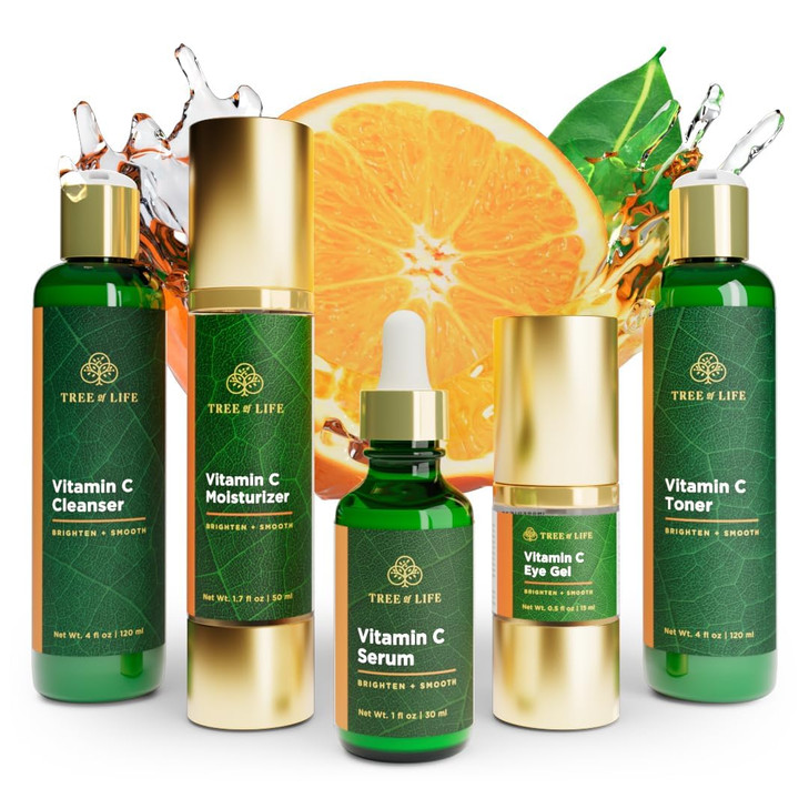 Tree of Life Beauty Ultimate Skin Care Set Brightening Firming Hydrating Moisturizing Brightening Complete Face Care Reg