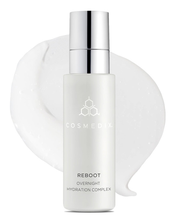 COSMEDIX Reboot Overnight Face Serum with Hydration Complex Lightweight AntiAging ProbioticPacked Facial Serum for Fine