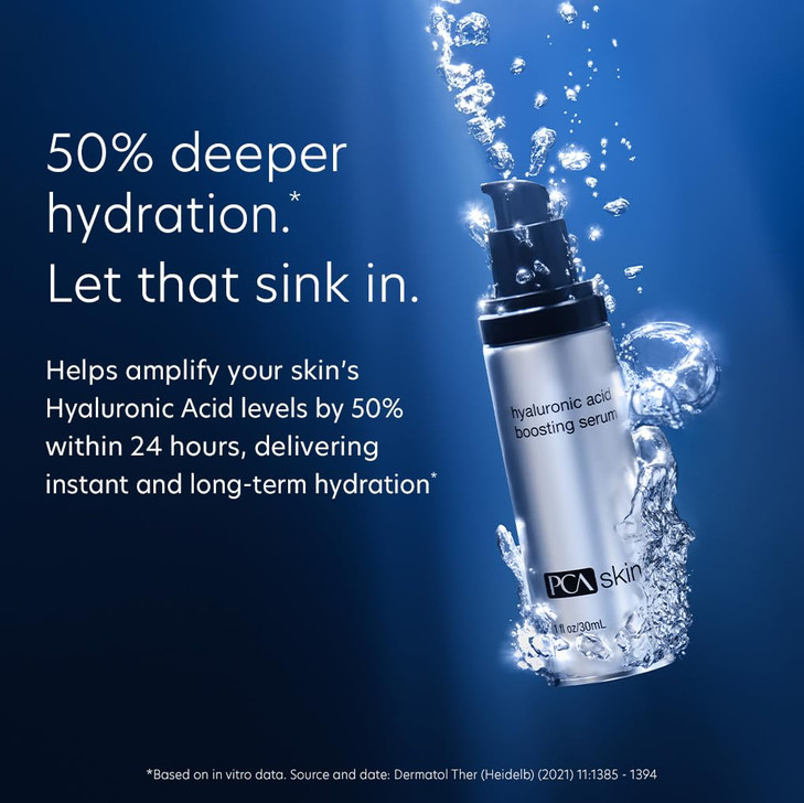 PCA SKIN Hyaluronic Acid Boosting Face Serum Hyaluronic Acid Serum for Face Made with Niacinamide and Ceramides Helps Re