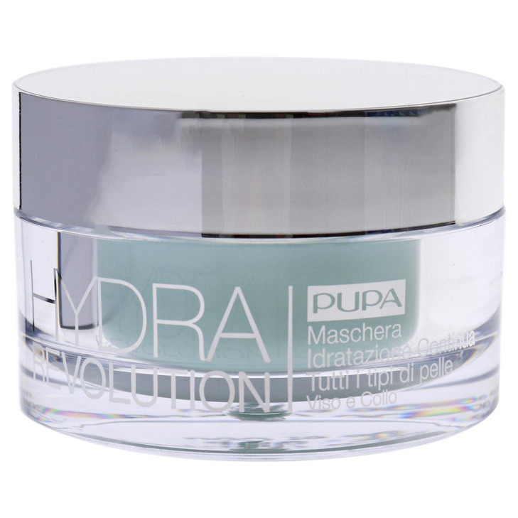 PUPA Milano Hydra Revolution Continuous Hydration Mask For All Skin Types Face and Neck For a Longlasting Fresh and Radi