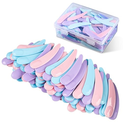 TUZAZO 200pcs Mini Spatula for Cosmetics Bulk Disposable Makeup Spatulas Mini Plastic Makeup Scoop Spatulas for Cosmetic