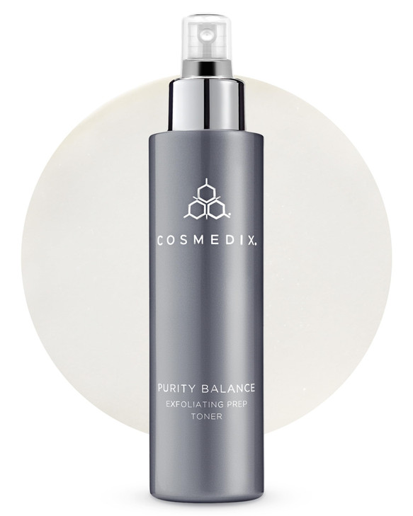 COSMEDIX Purity Balance Exfoliating Prep Face Toner Hydrating Facial Toner for AcneProne Skin Fine Lines Wrinkles Deep C