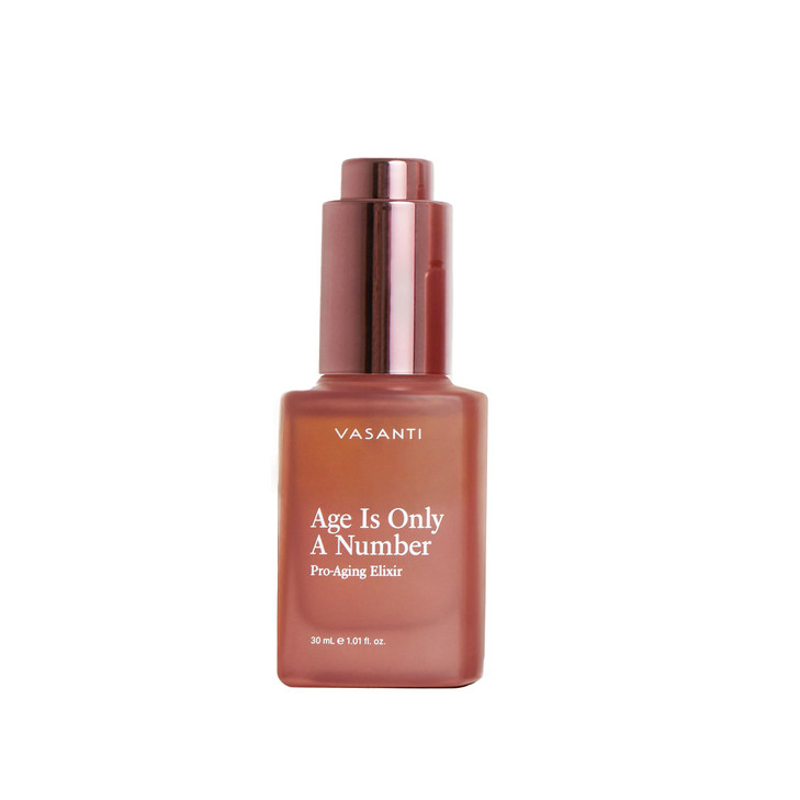 VASANTI Age Is Only A Number Elixir AntiAging Treatment Serum for Wrinkles Dullness and Hydration ParabenFree Vegan Clea