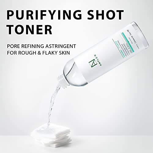 AmpleN Purifying Shot Toner Big Korean AHA PHA Pore Refining Face Toner for Oily and Acne Skin Refreshing Pore Tightenin