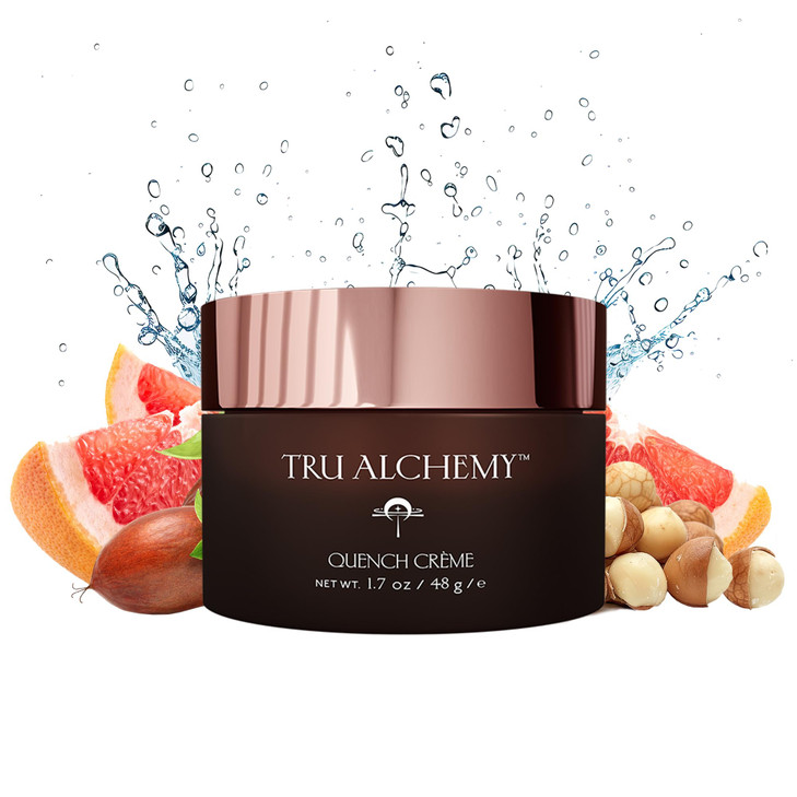 Tru Alchemy Quench Crme Daily Facial Moisturizer Hyaluronic Acid Vitamin C Bakuchiol better than Retinol Daily Firming S