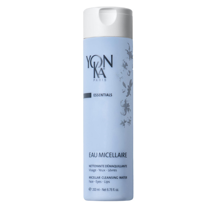 Yonka Eau Micellaire Micellar Water and Cleansing Makeup Remover Gentle Face Wash with Rose and Chamomile to Remove Impu