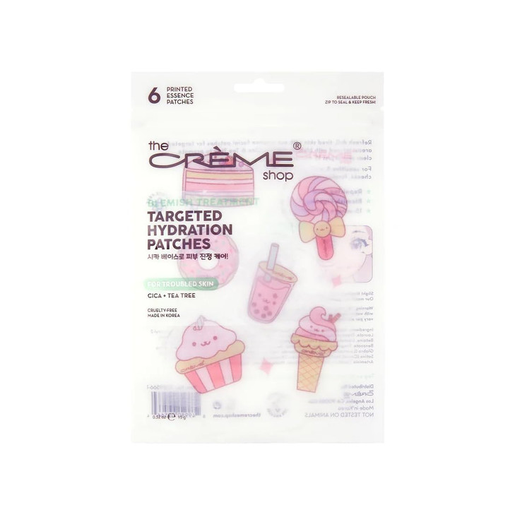 The Crme Shop Targeted Hydration Patches For Acne Skin Patches Acne Spot Treatment Sweet Treats 3 Pack