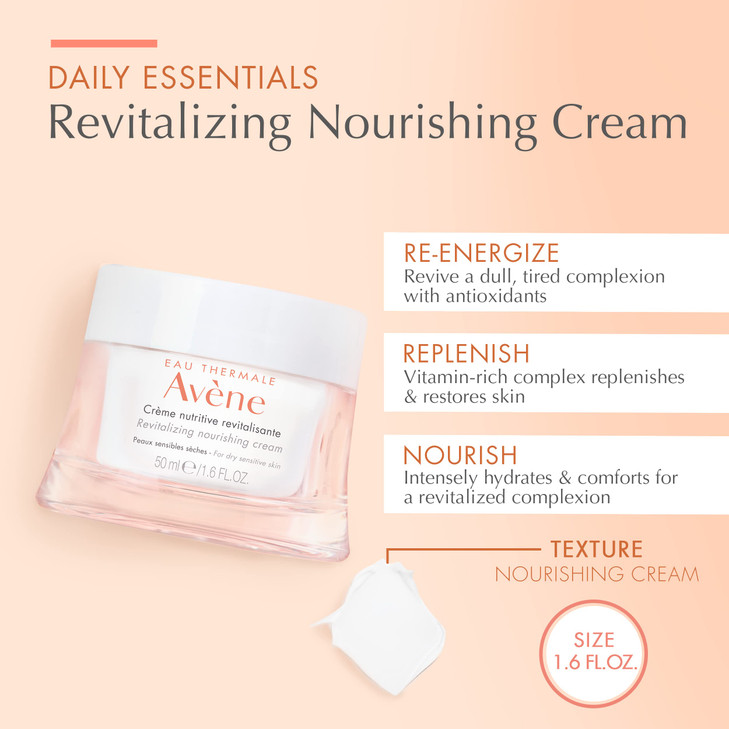 Avne Revitalizing Nourishing Cream Ultra Nourishing Face Moisturizer Noncomedogenic 16 Fl Oz